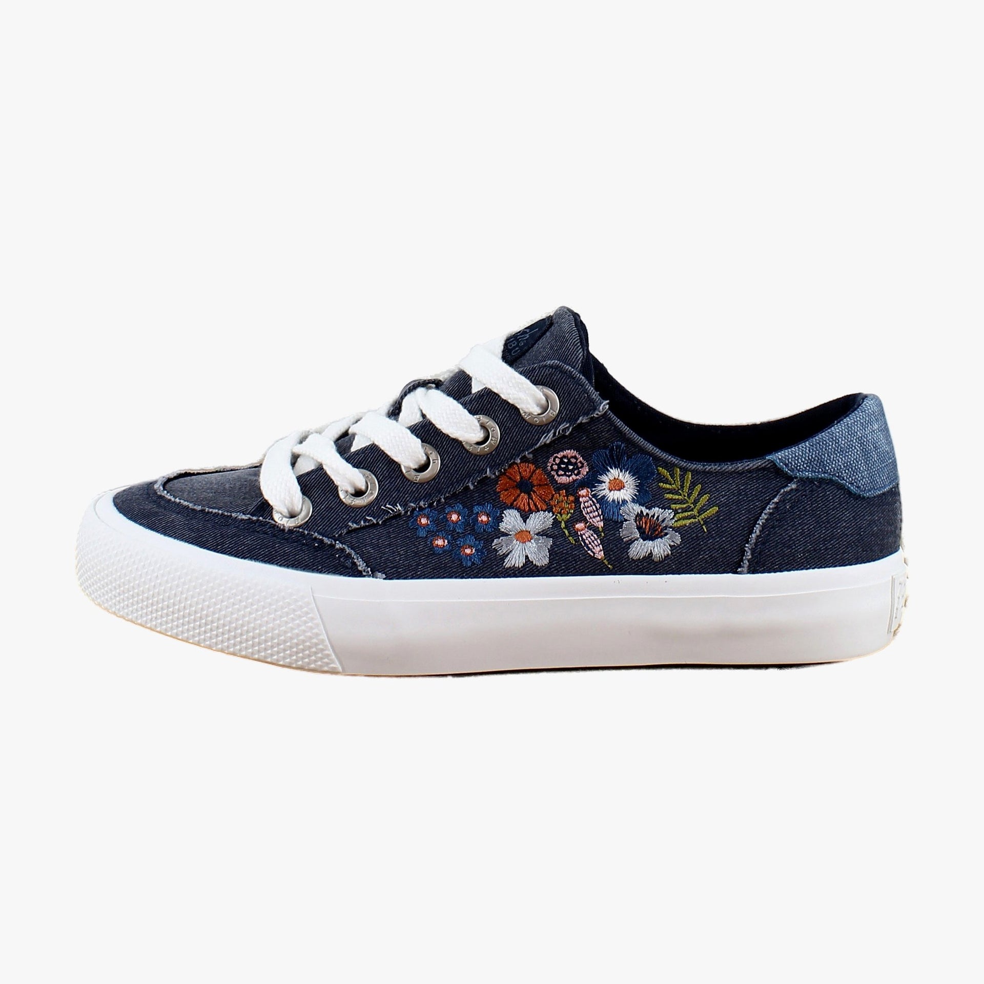 Navy Floral Canvas