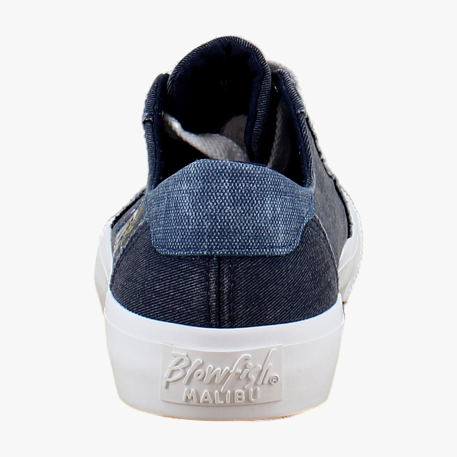 Navy Floral Canvas