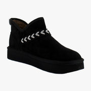 Black Faux Suede