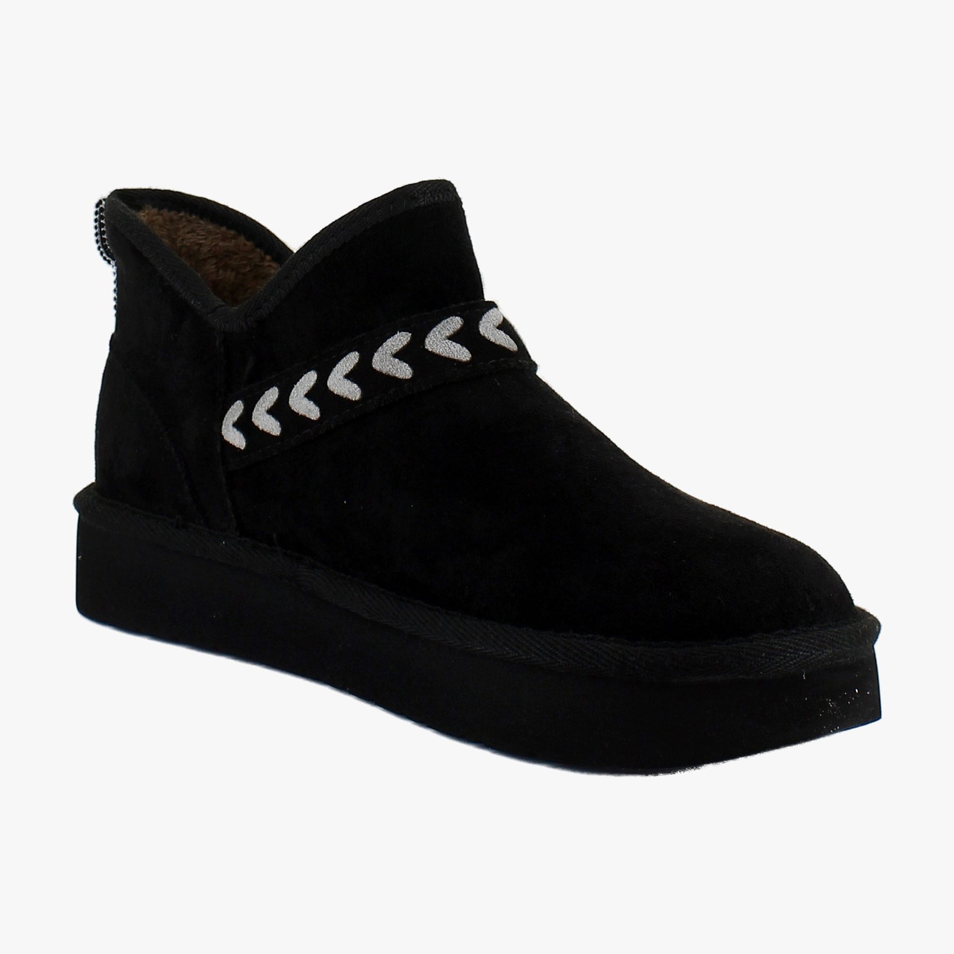 Black Faux Suede