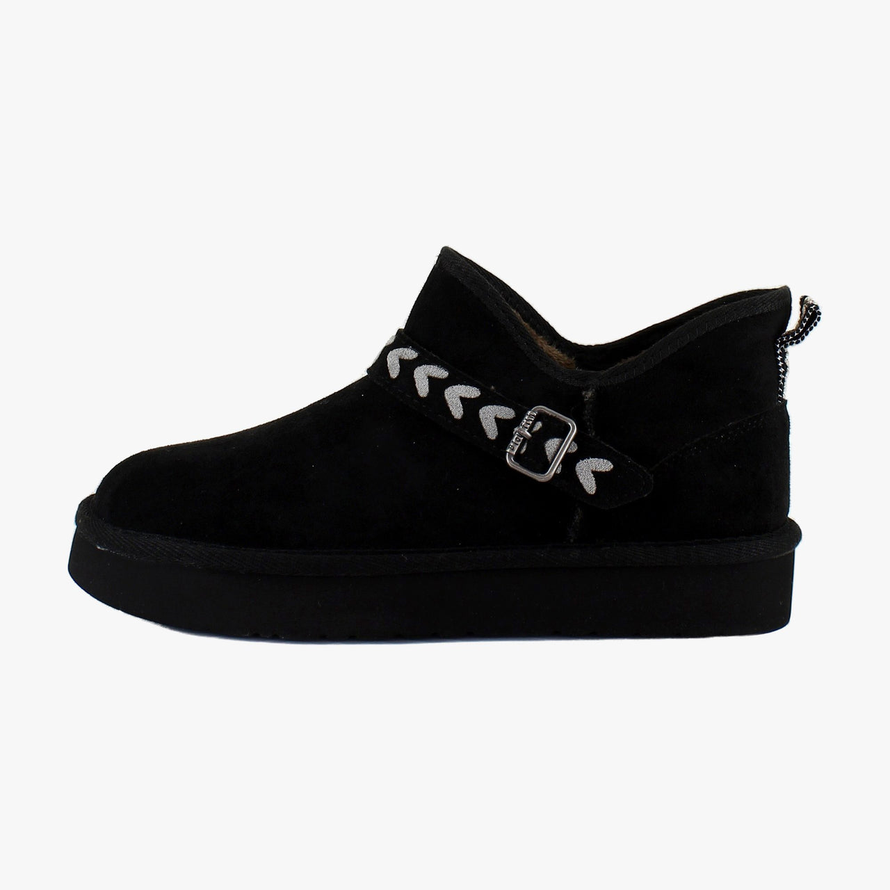 Black Faux Suede