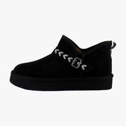 Black Faux Suede