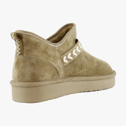 Taupe Brown Faux Suede