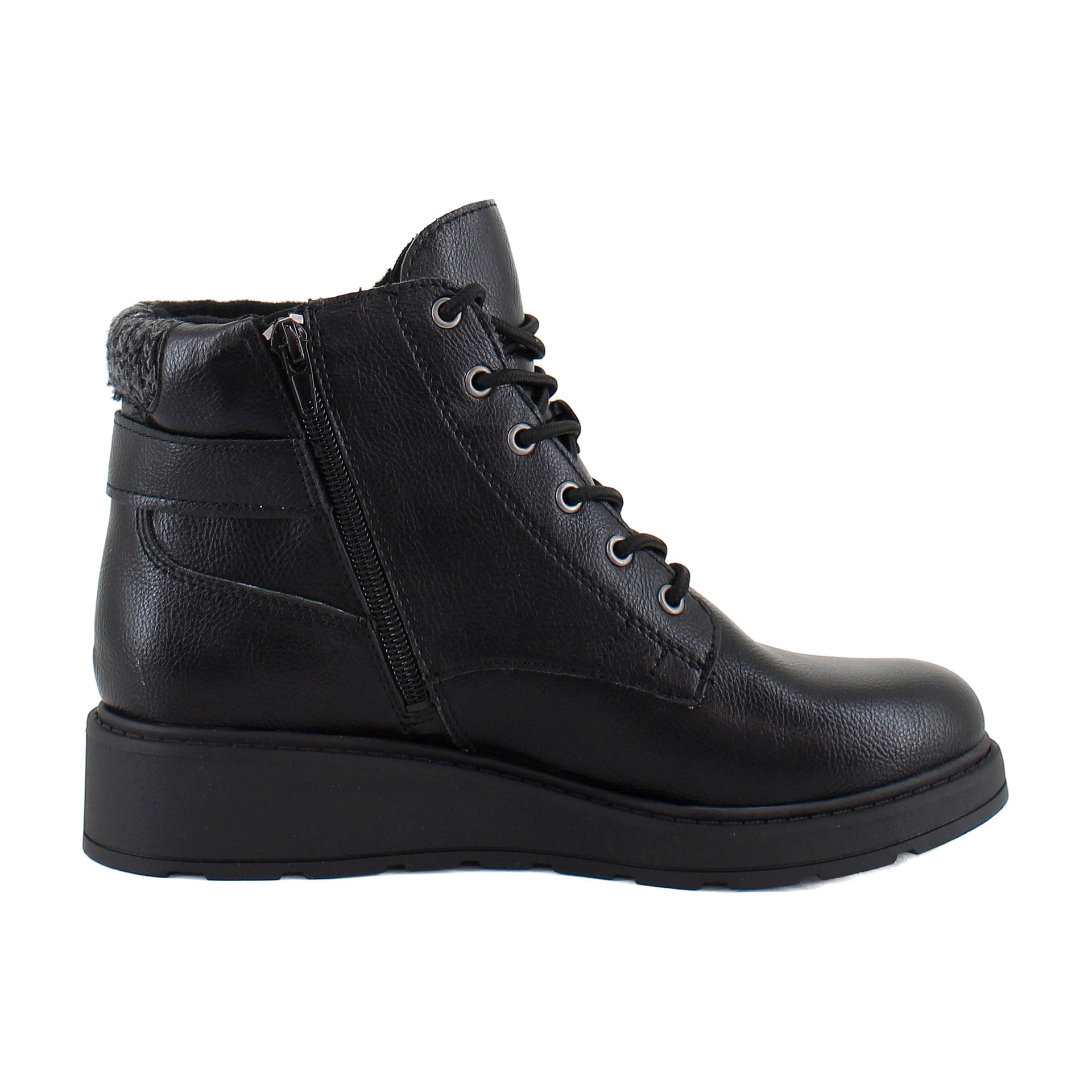 Black Faux Leather