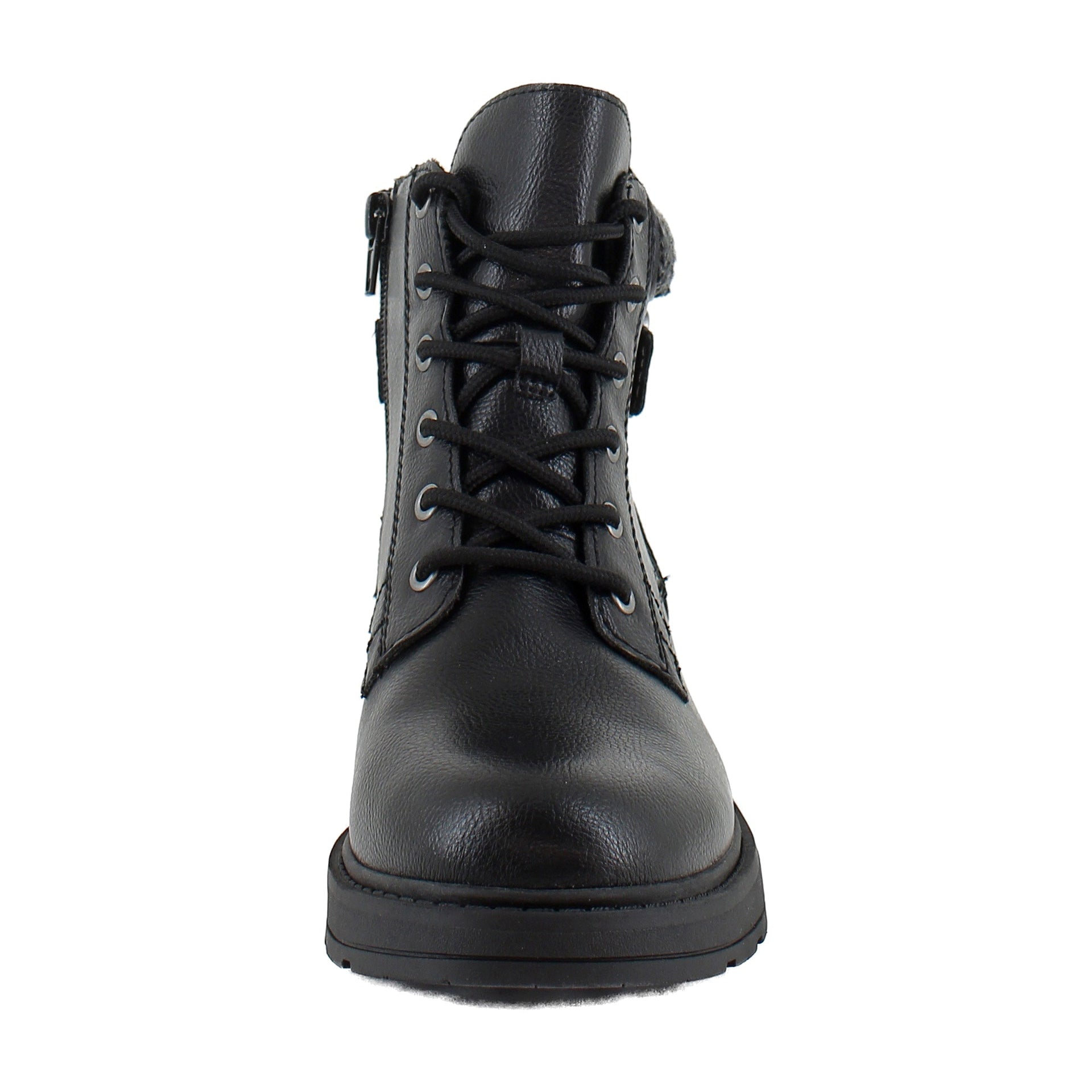 Black Faux Leather