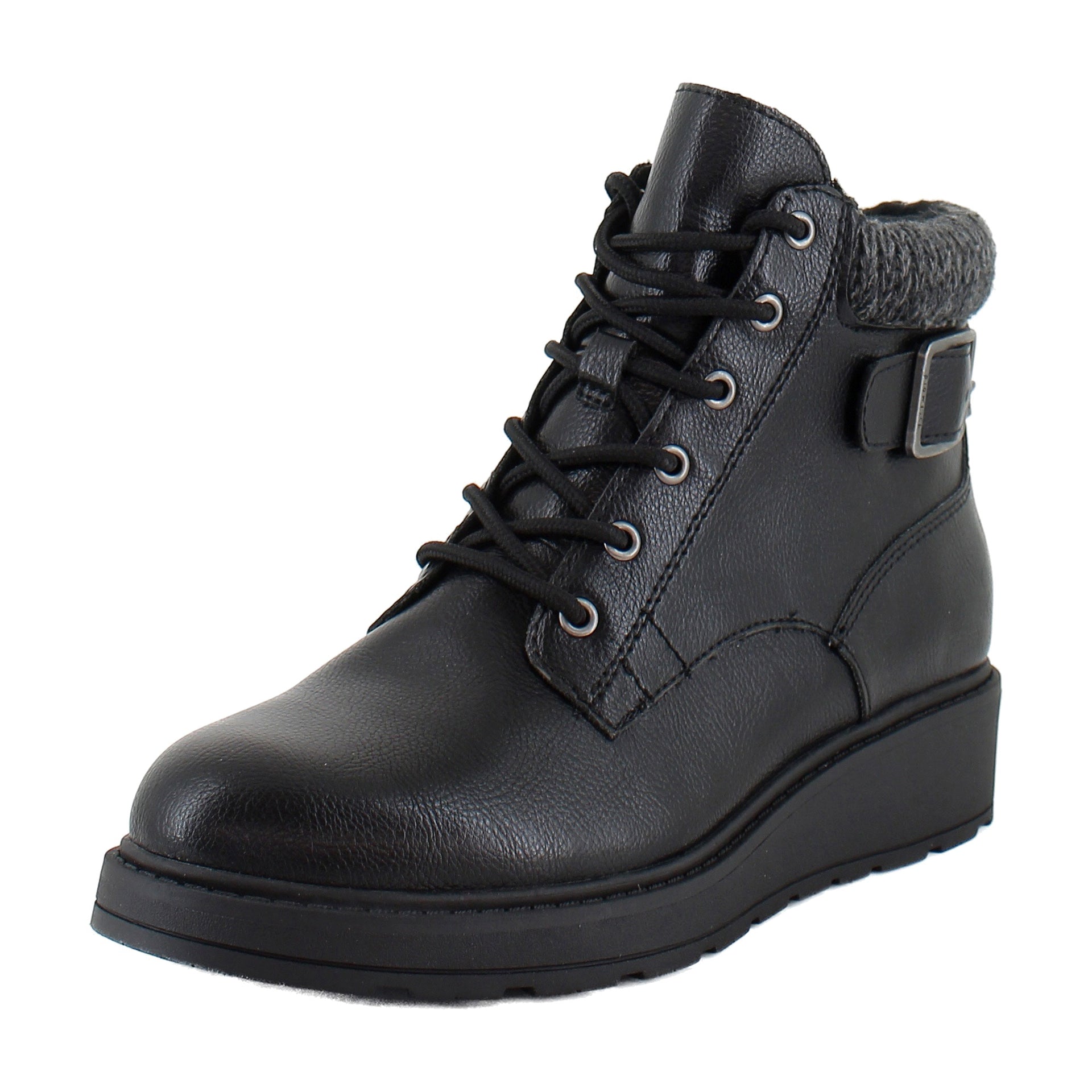 Black Faux Leather