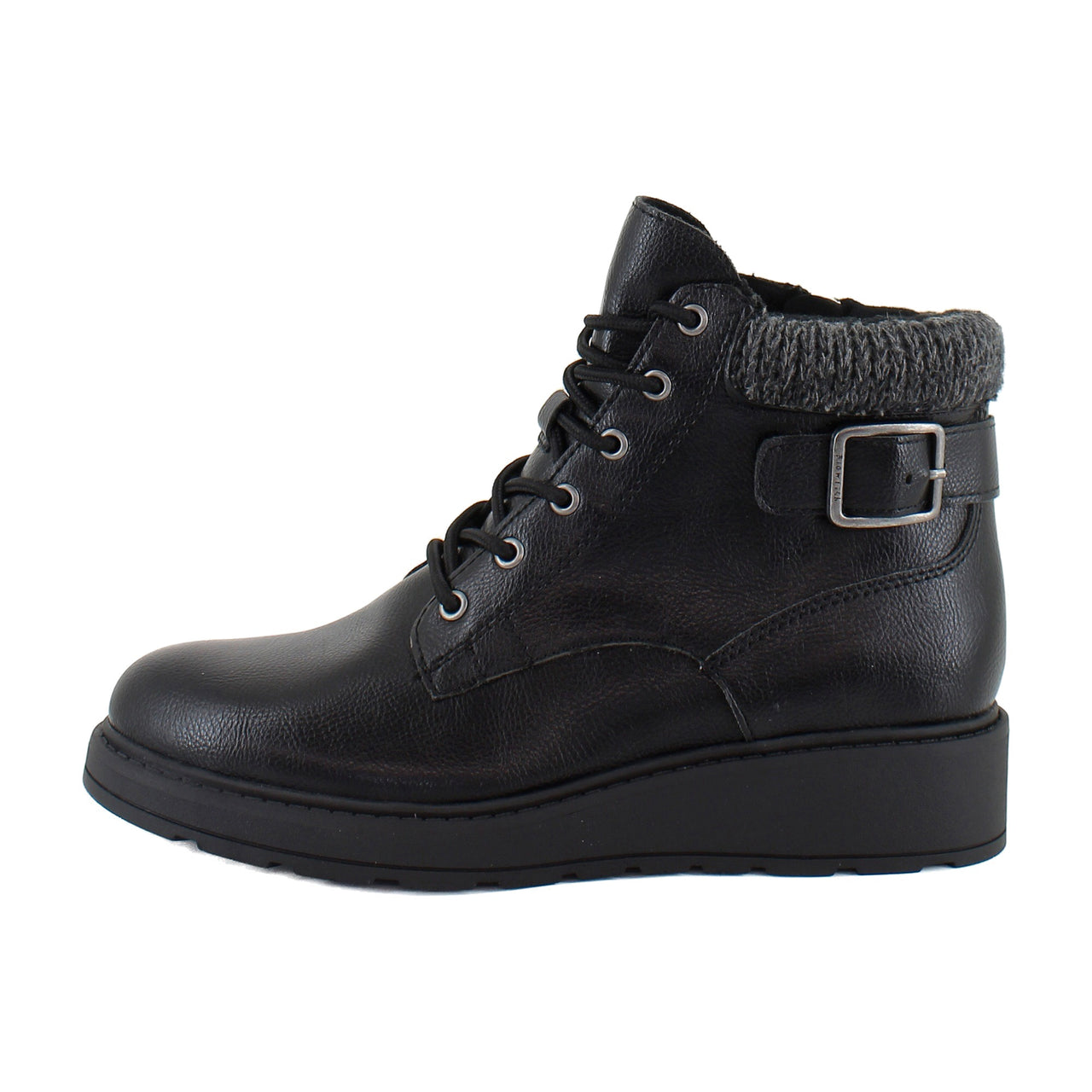 Black Faux Leather