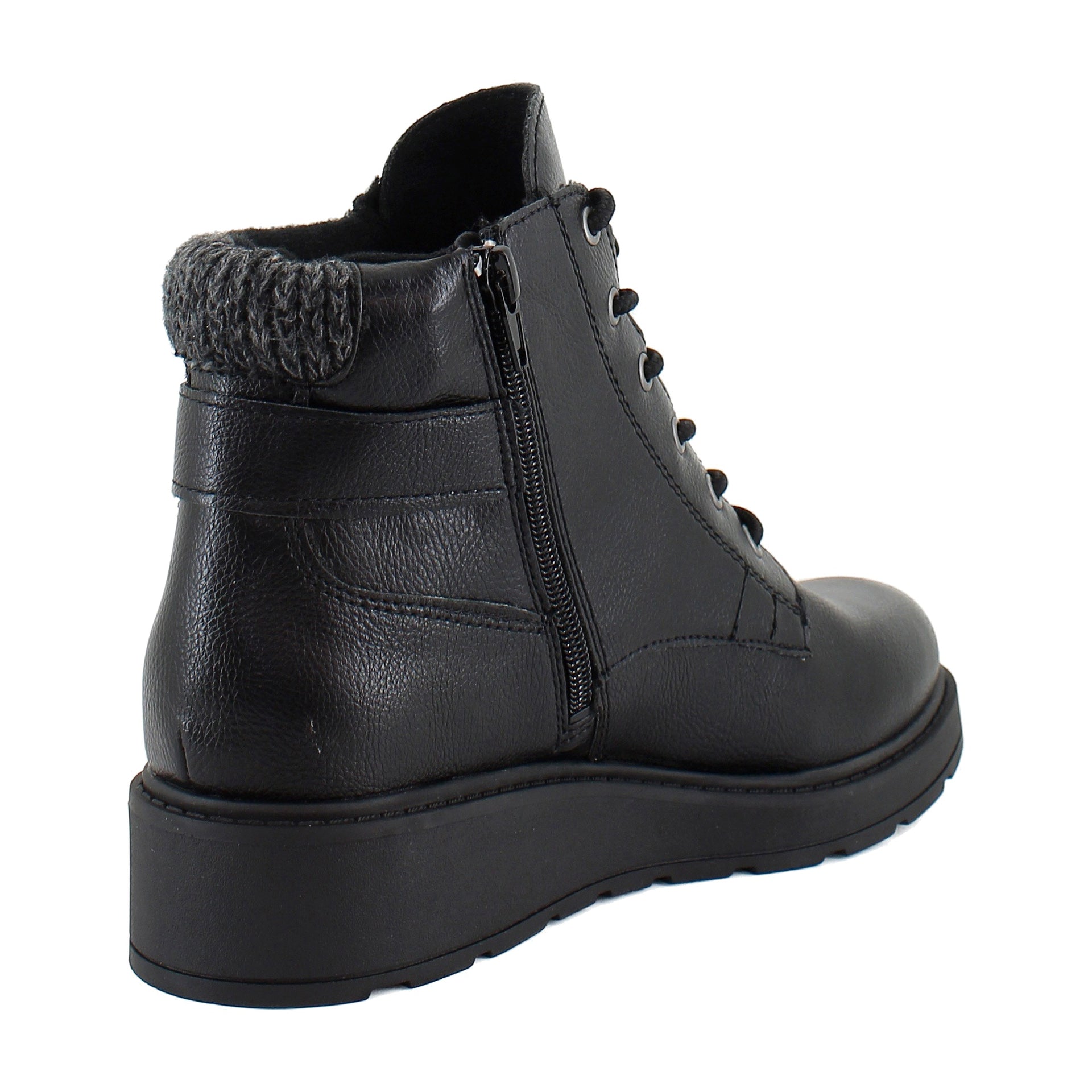 Black Faux Leather