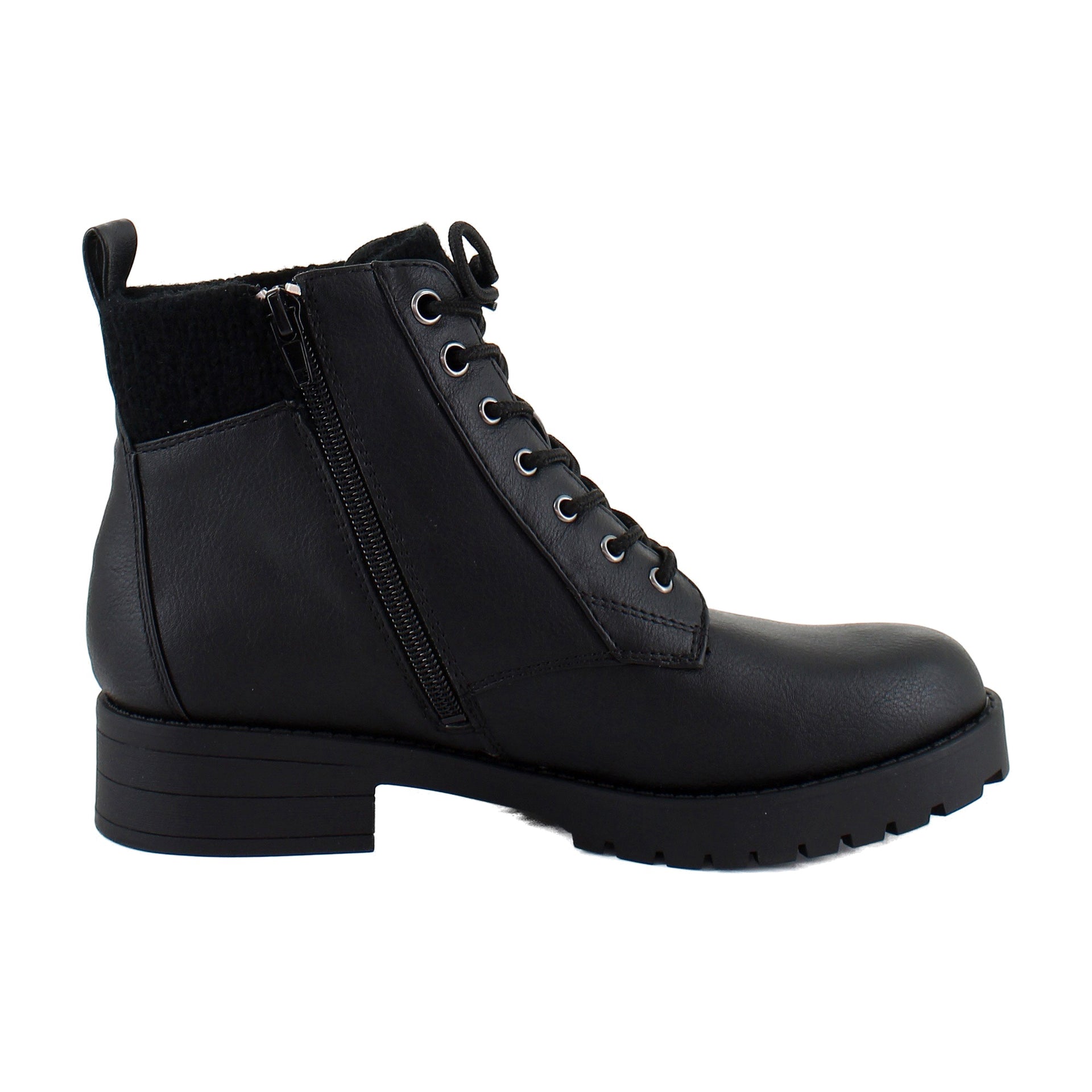 Black Faux Leather