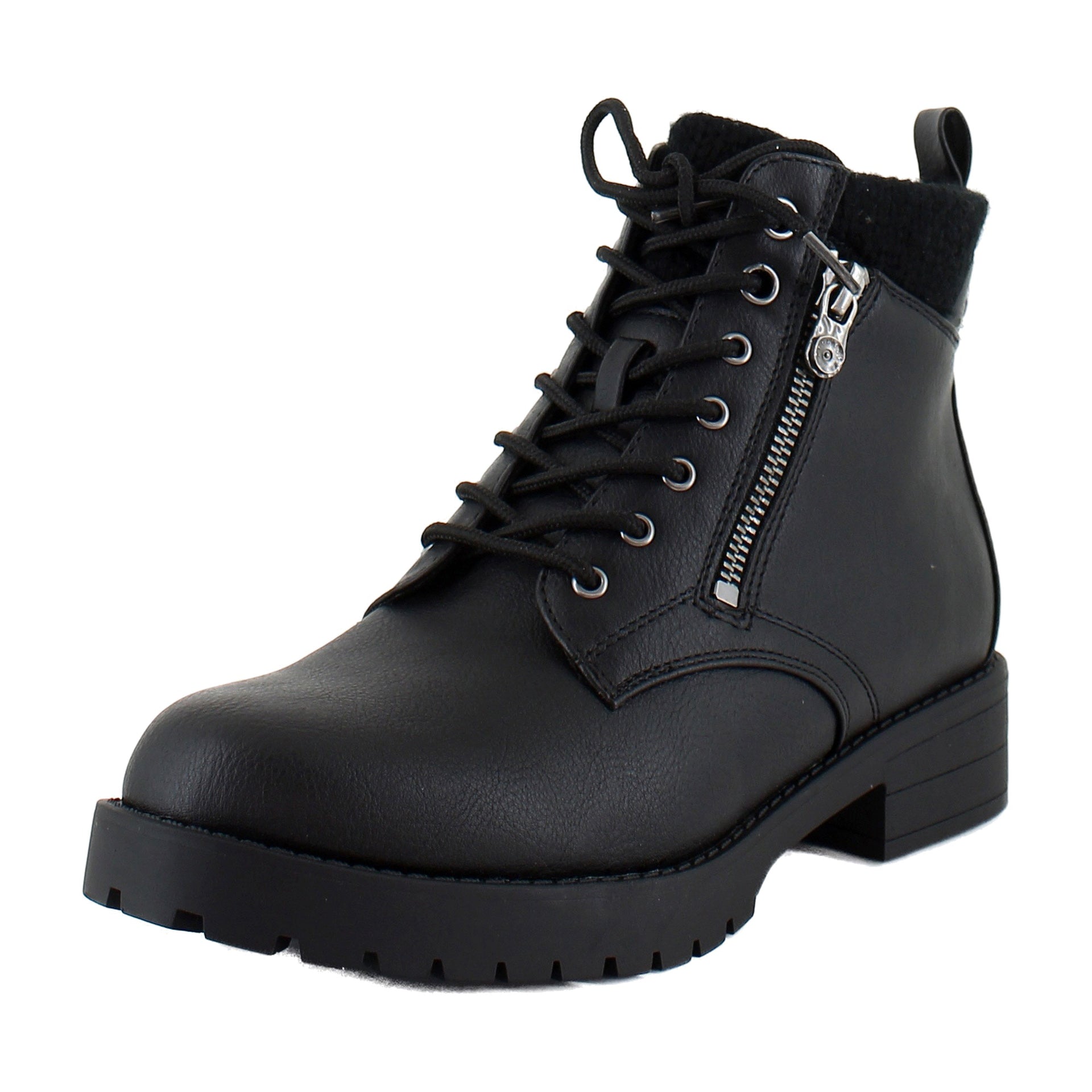Black Faux Leather