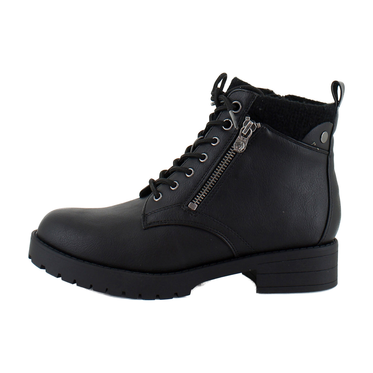 Black Faux Leather