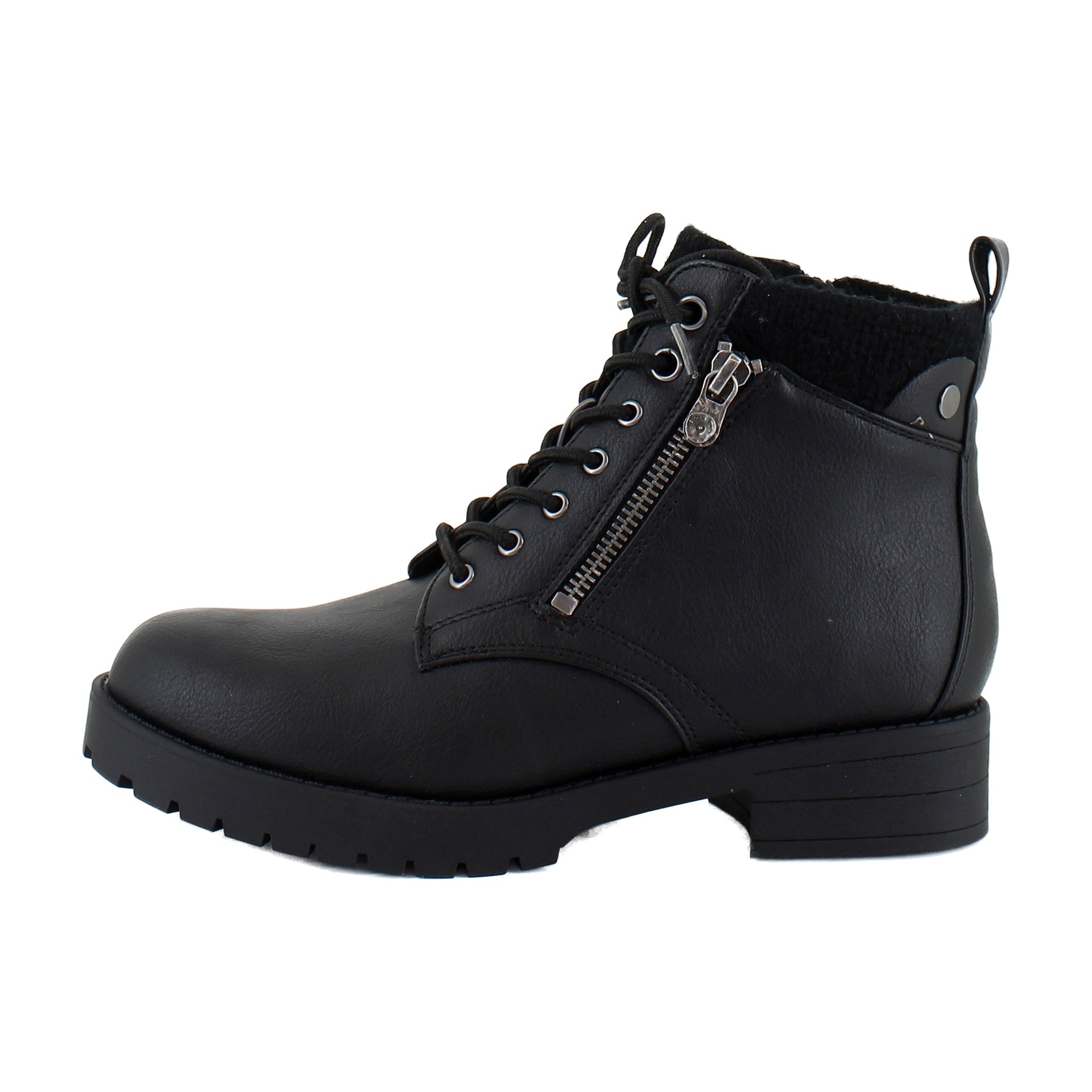 Black Faux Leather