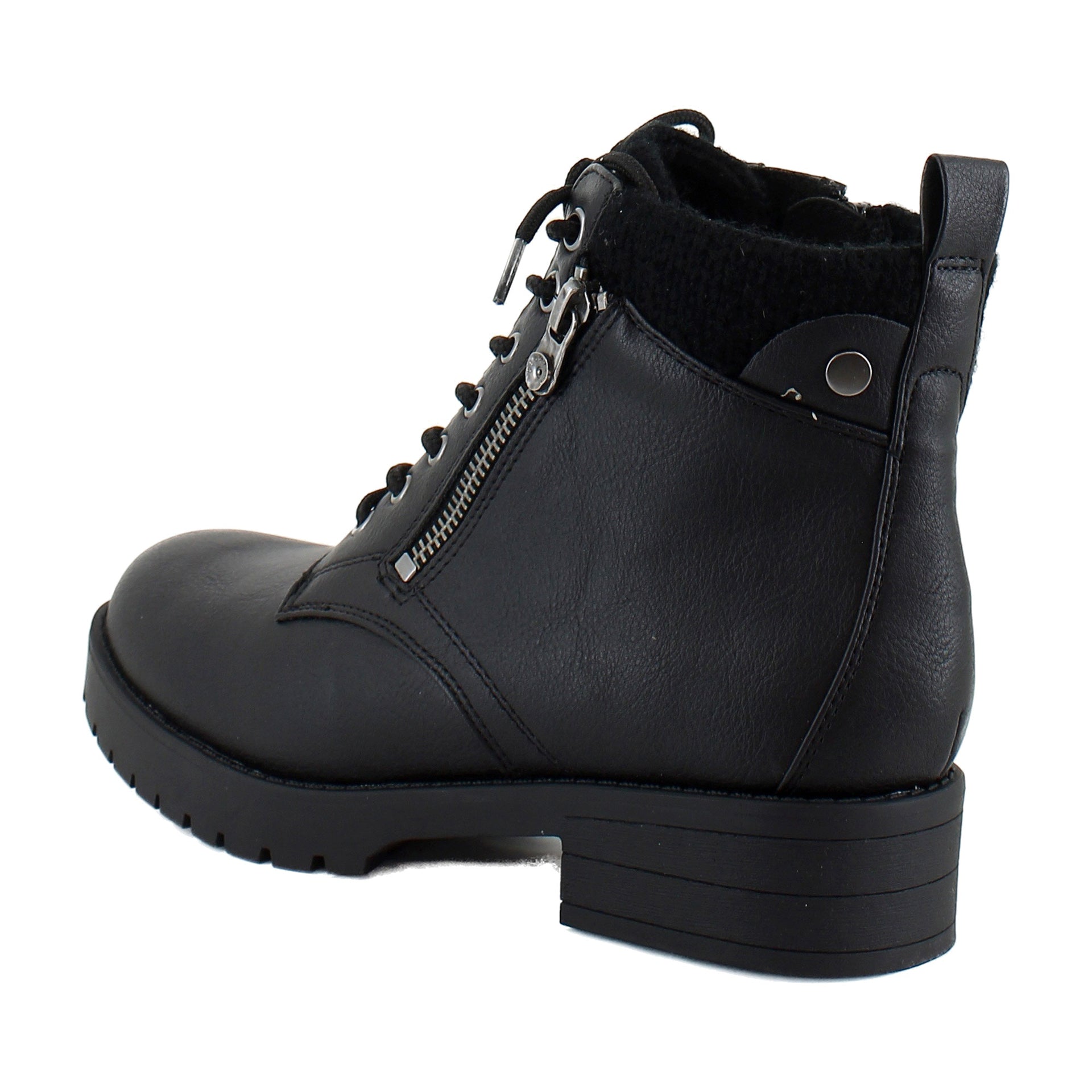 Black Faux Leather