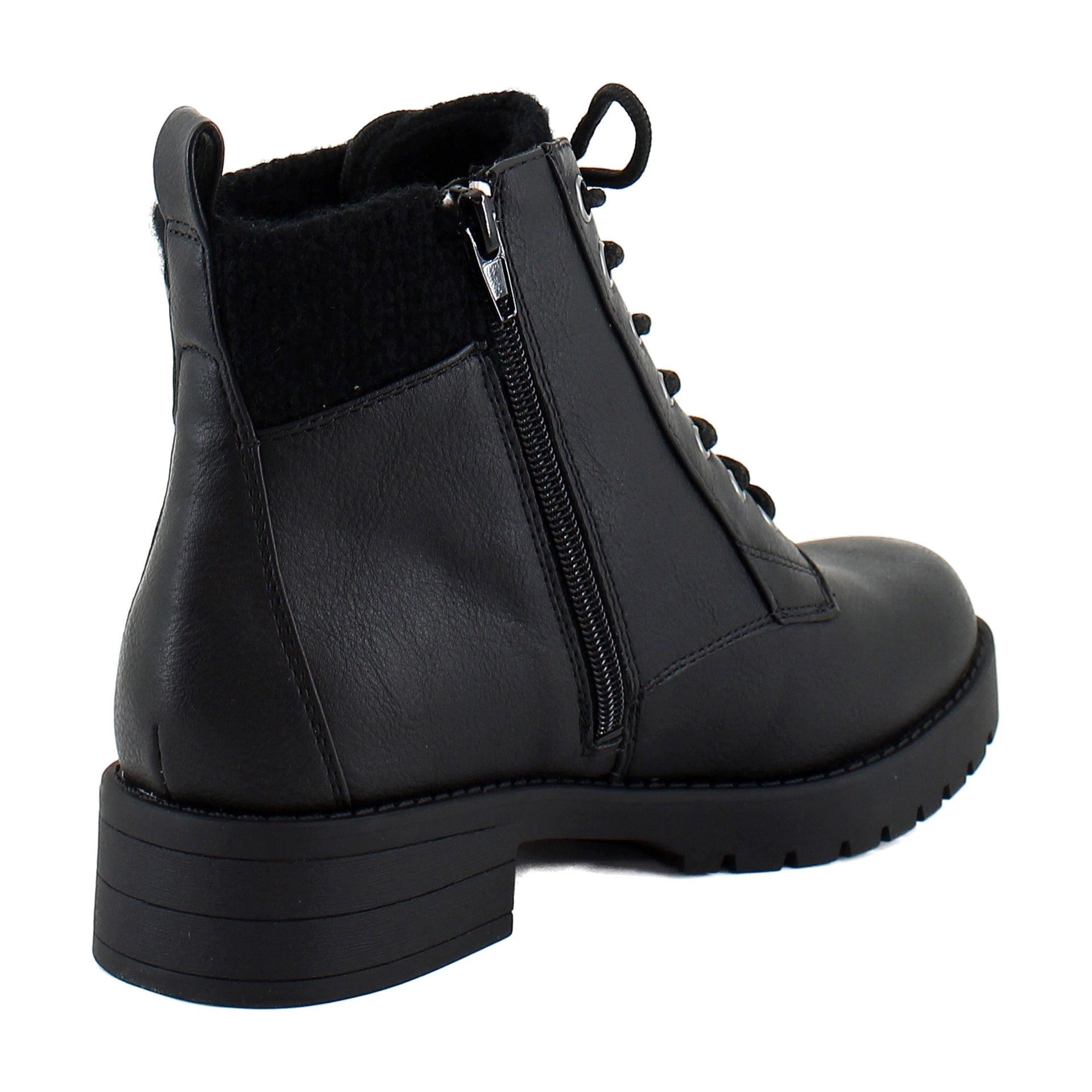 Black Faux Leather