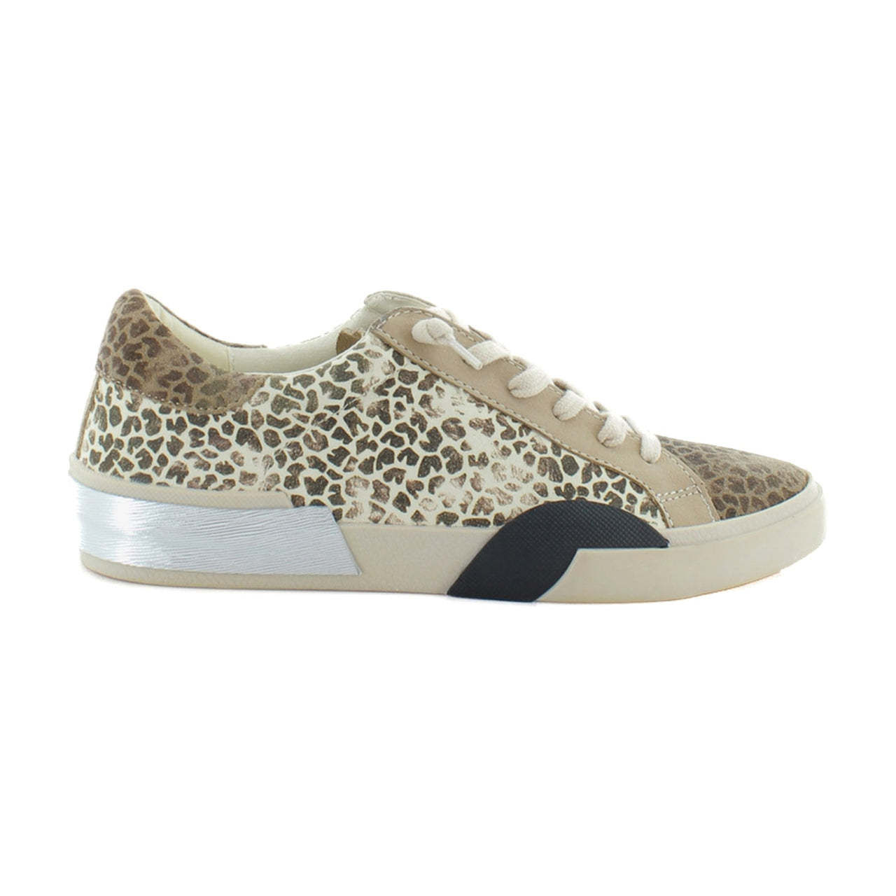 Tan/Black Dusted Leopard Suede