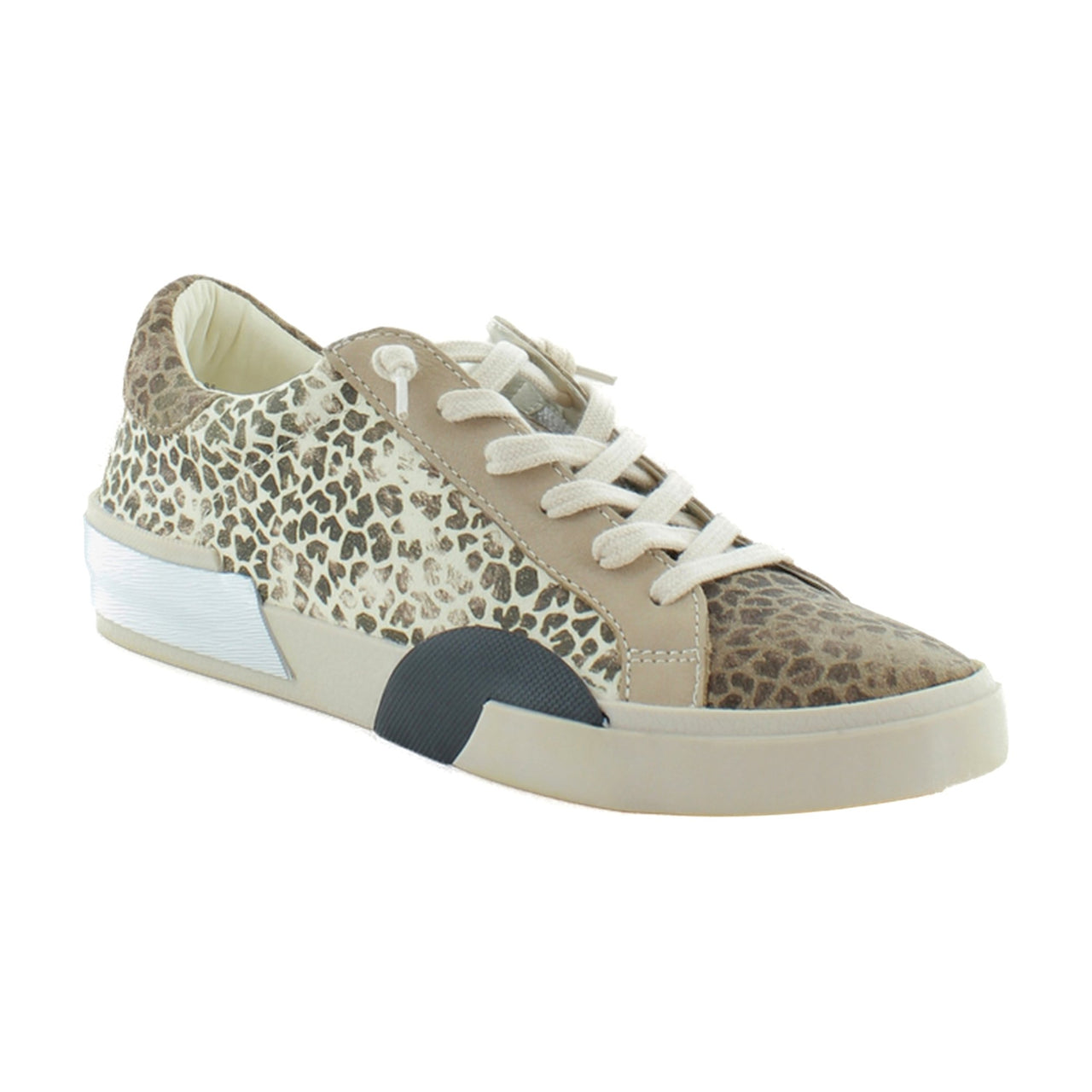 Tan/Black Dusted Leopard Suede