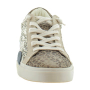 Tan/Black Dusted Leopard Suede