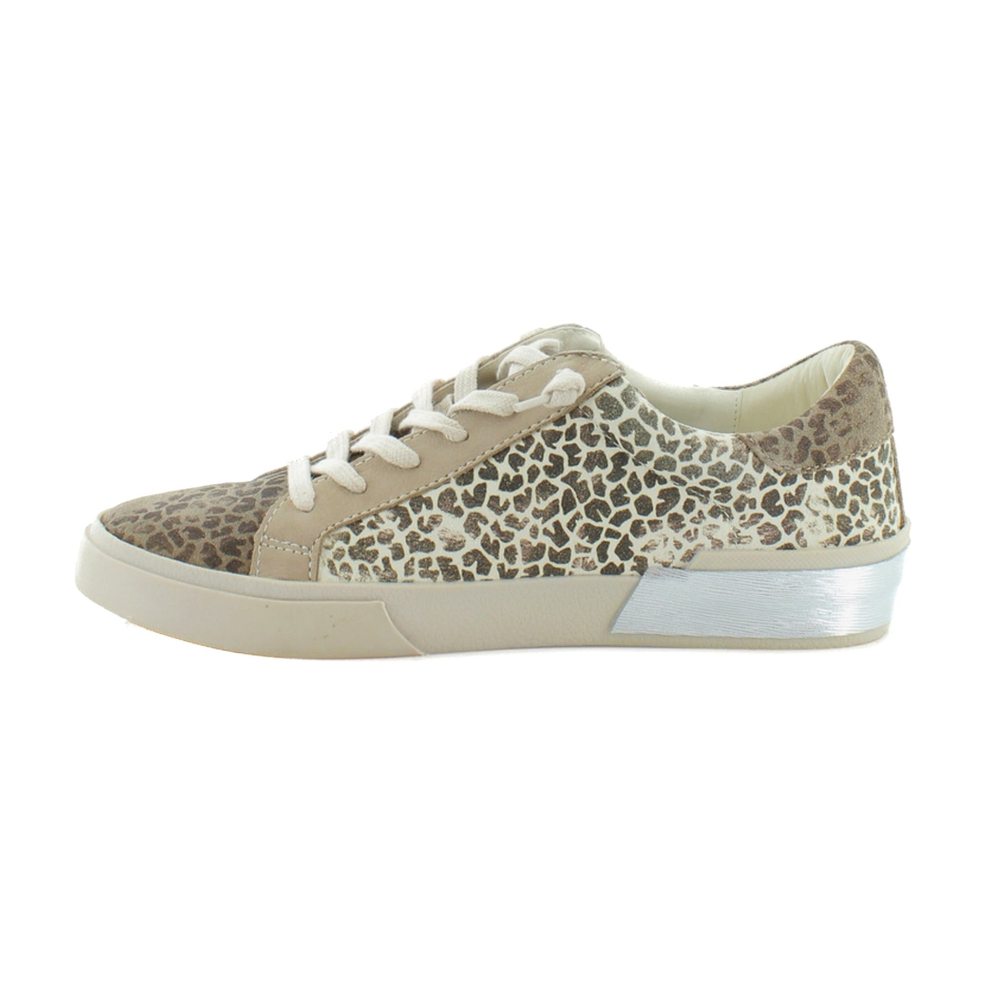 Tan/Black Dusted Leopard Suede