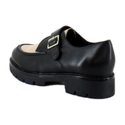 Black/White Two Tone Leather
