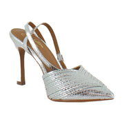 Silver Metallic Leather