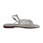 Silver Metallic Leather