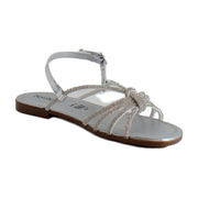 Silver Metallic Leather