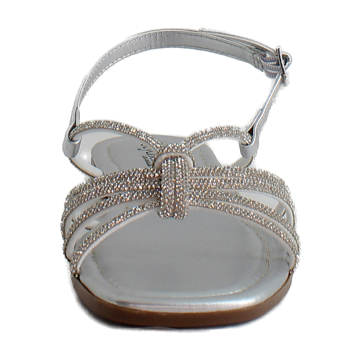 Silver Metallic Leather