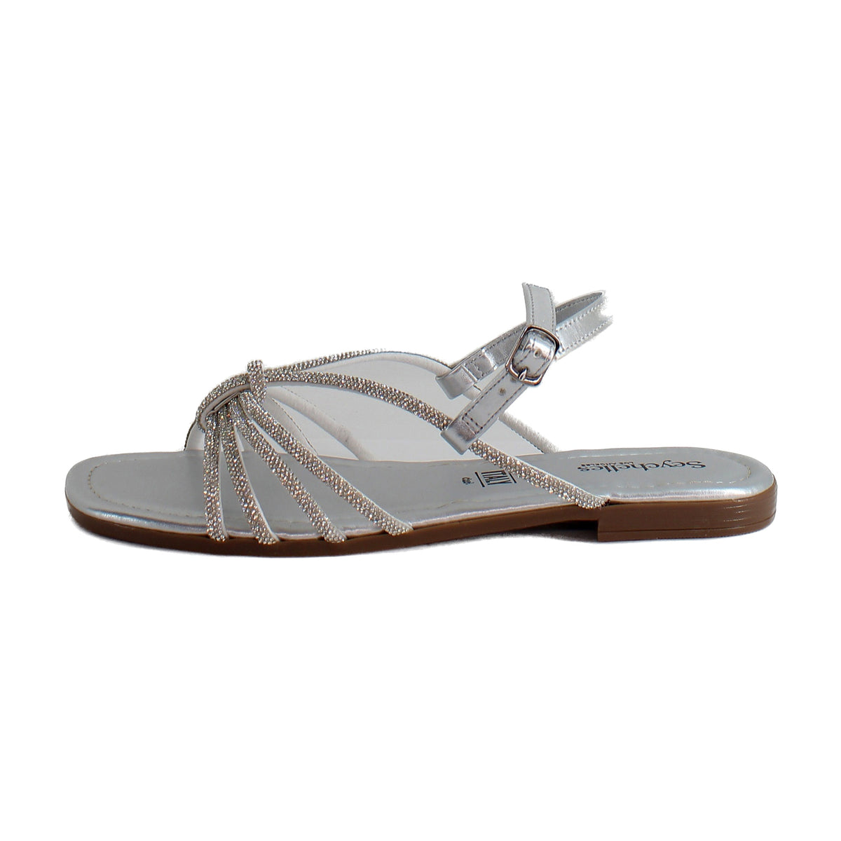 Silver Metallic Leather