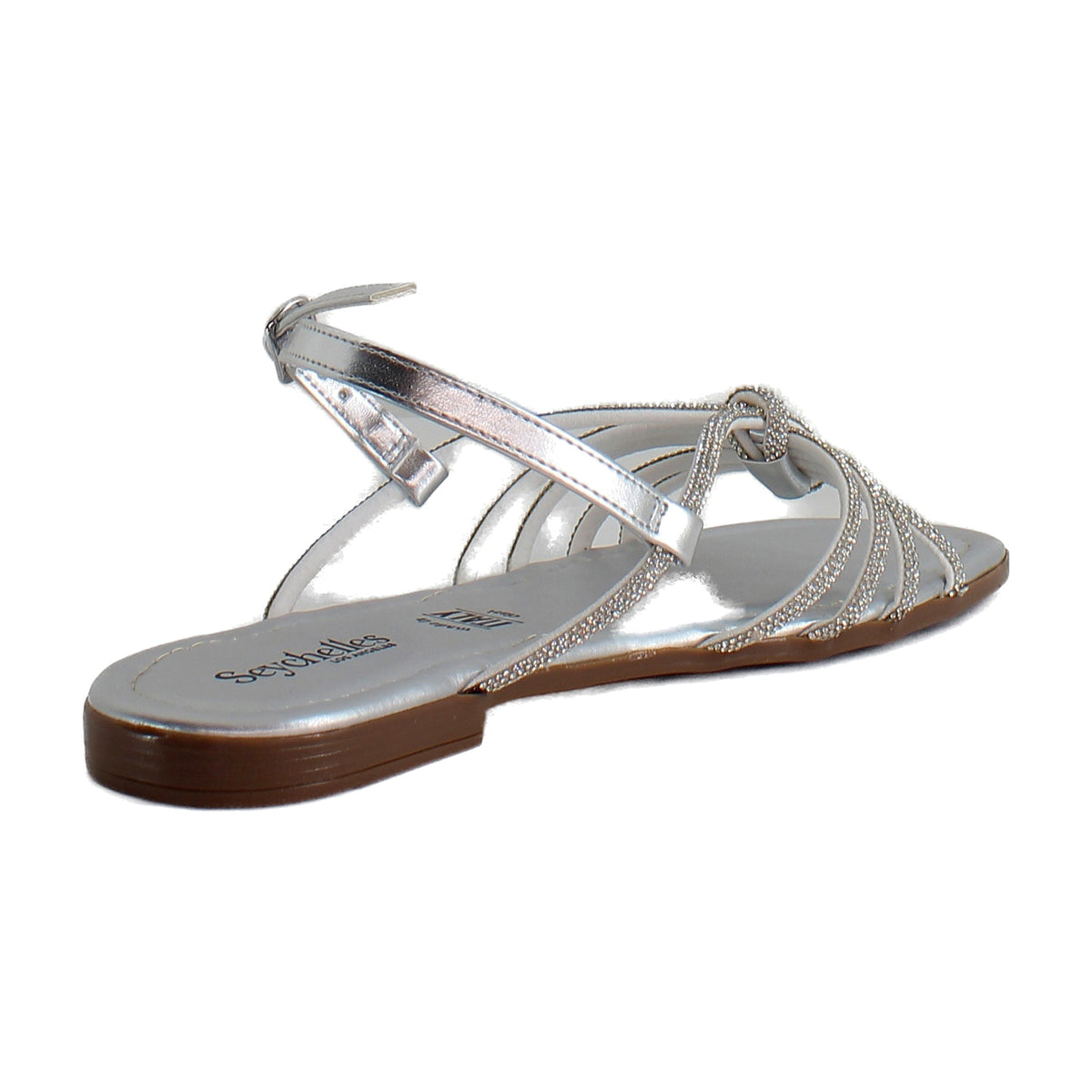 Silver Metallic Leather