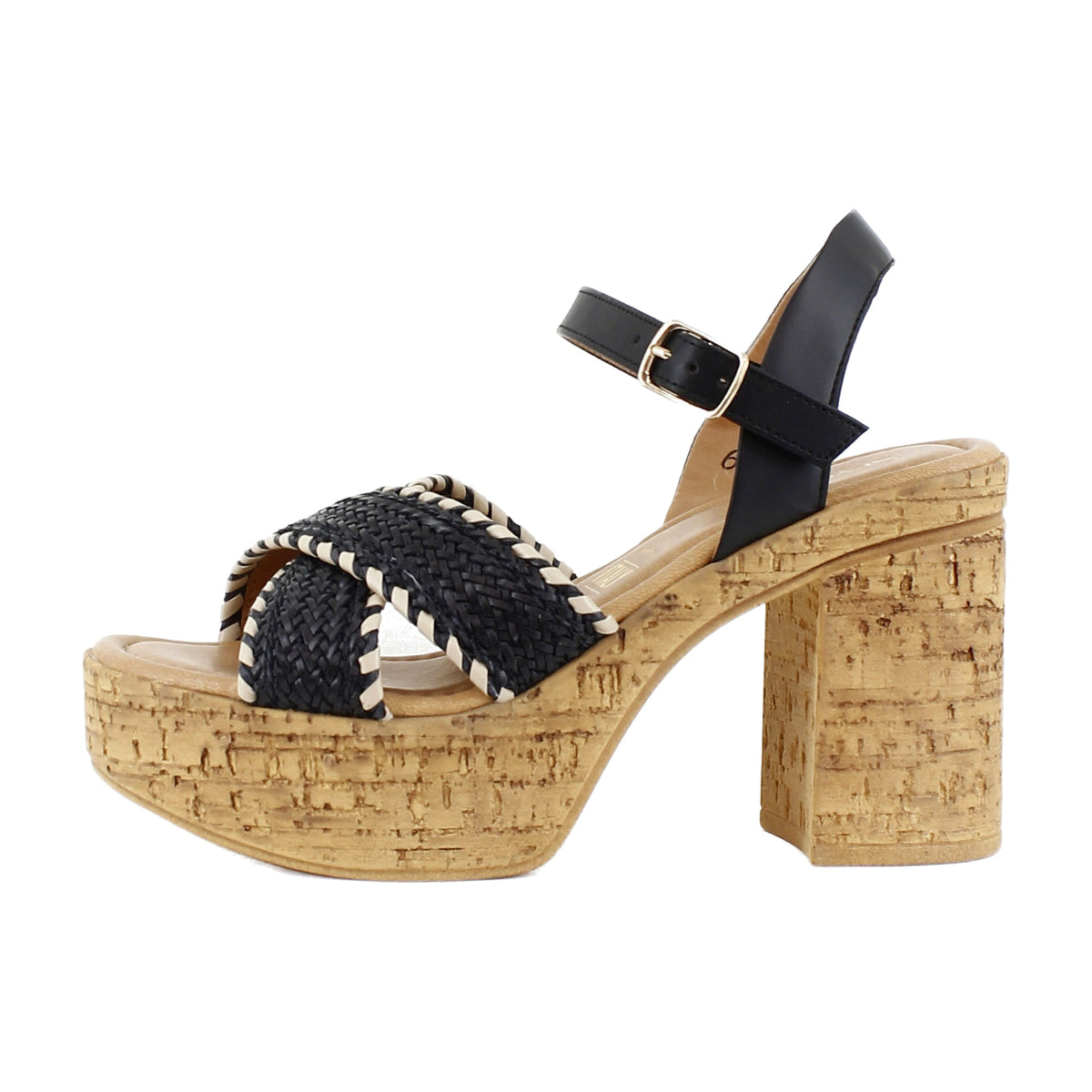 Black/Natural Raffia