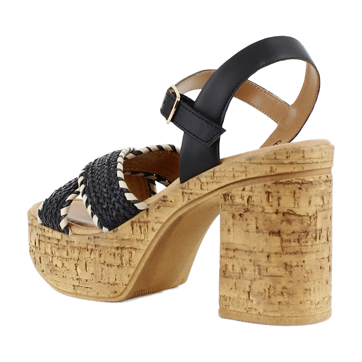 Black/Natural Raffia