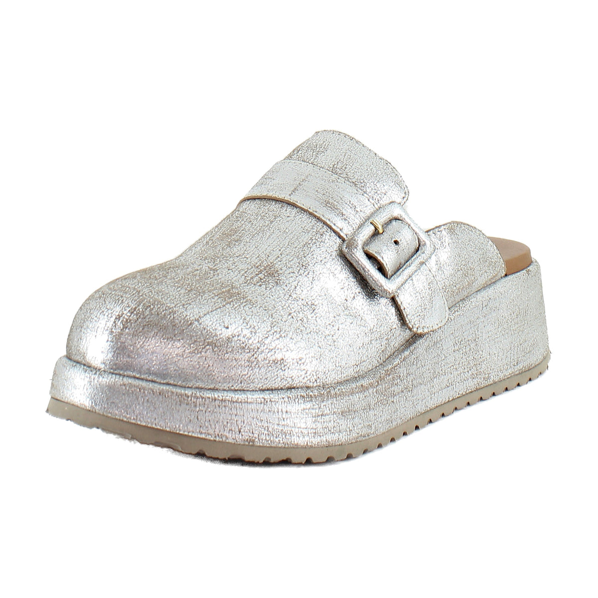 Pewter Distressed Suede