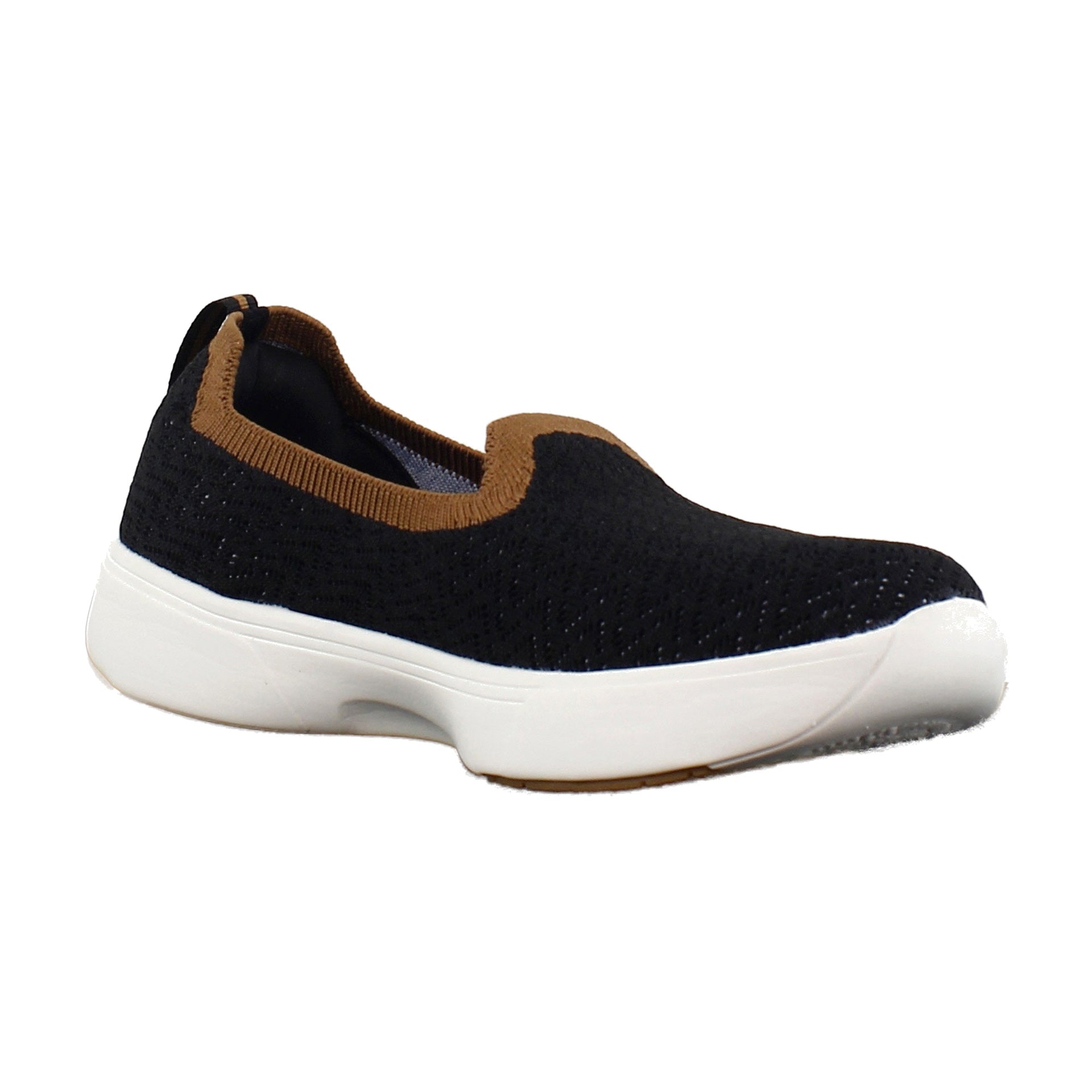 Black/Cognac Eng Knit