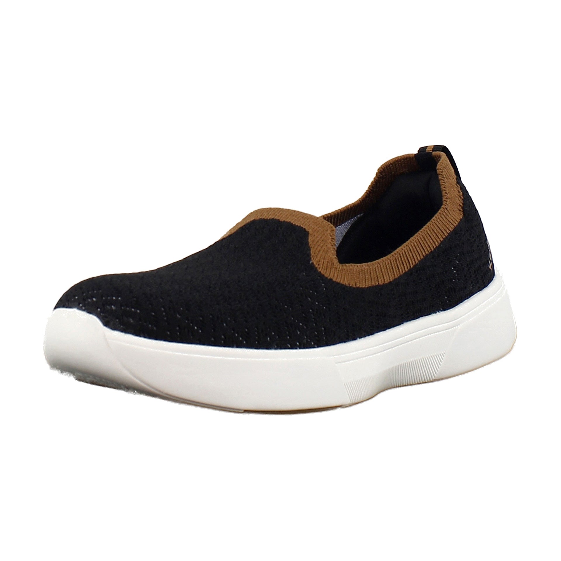 Black/Cognac Eng Knit
