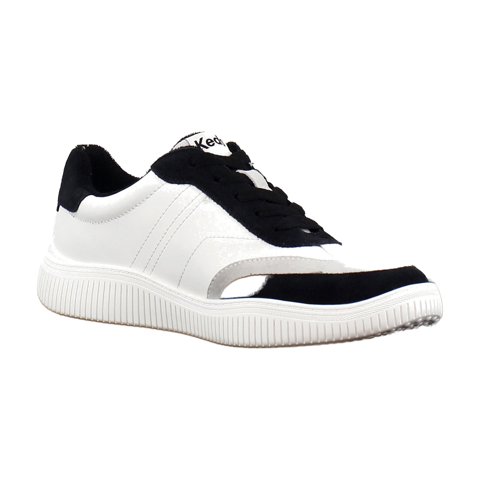 White/Black Leather/Suede