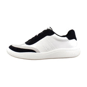 White/Black Leather/Suede