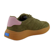 Olive/Pink Suede