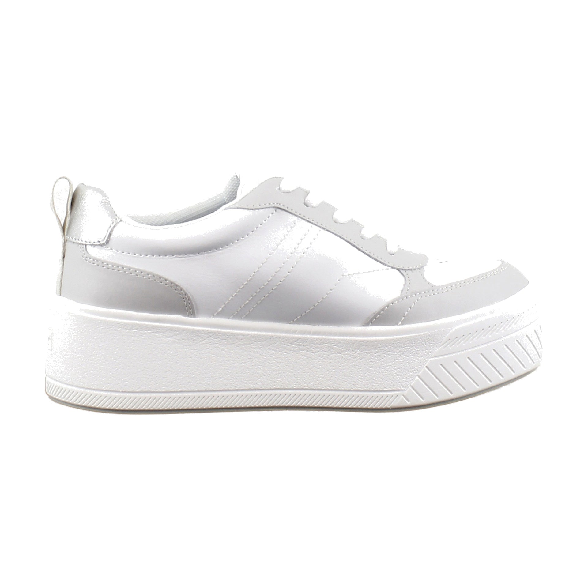 White/Grey Leather