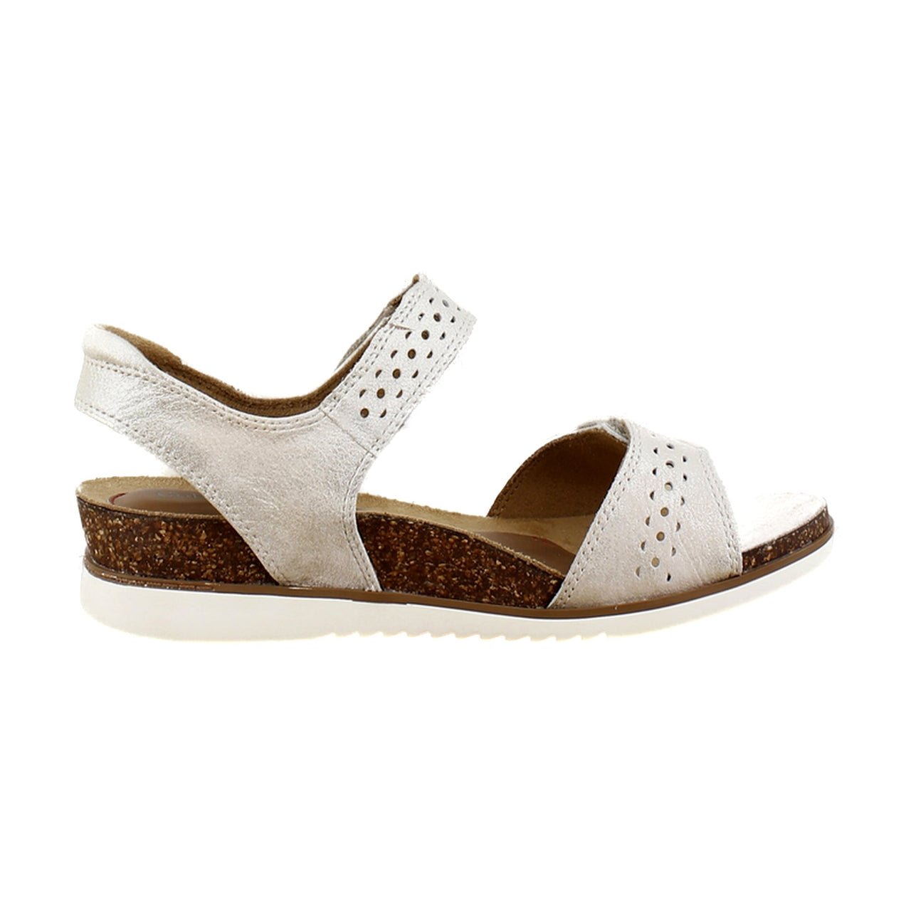 White Mettalic Leather