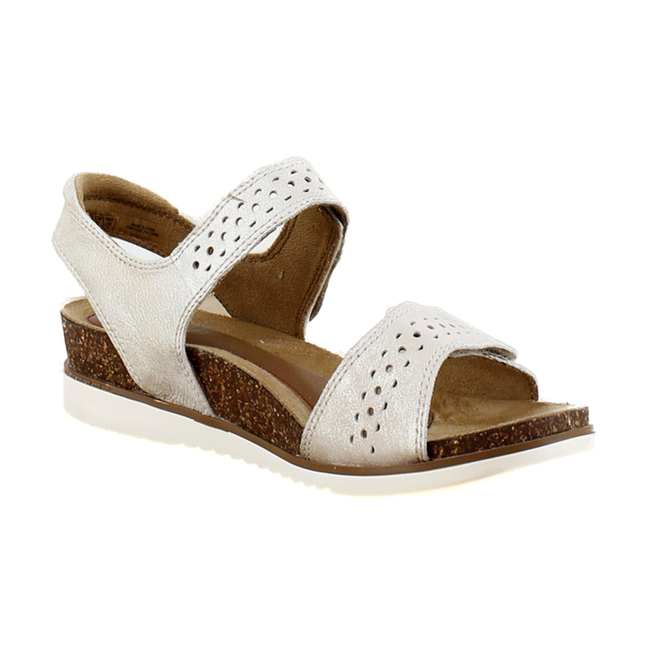 White Mettalic Leather