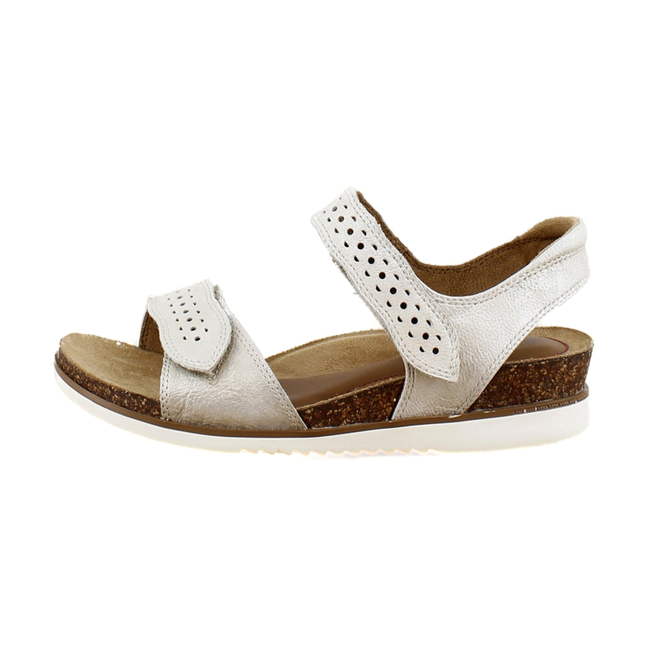 White Mettalic Leather