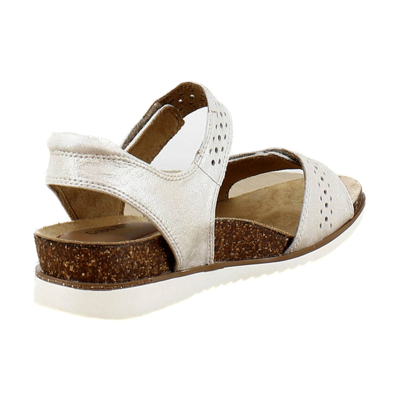 White Mettalic Leather