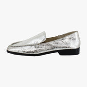 Silver Distressed Leather