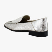 Silver Distressed Leather