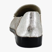 Silver Distressed Leather