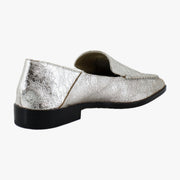 Silver Distressed Leather