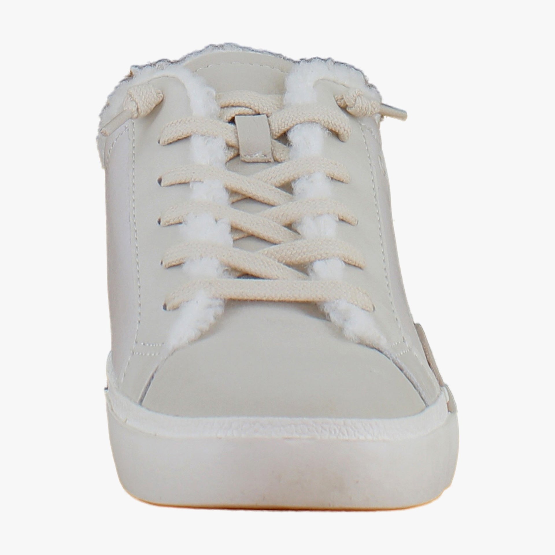 Off White Crackled Leather