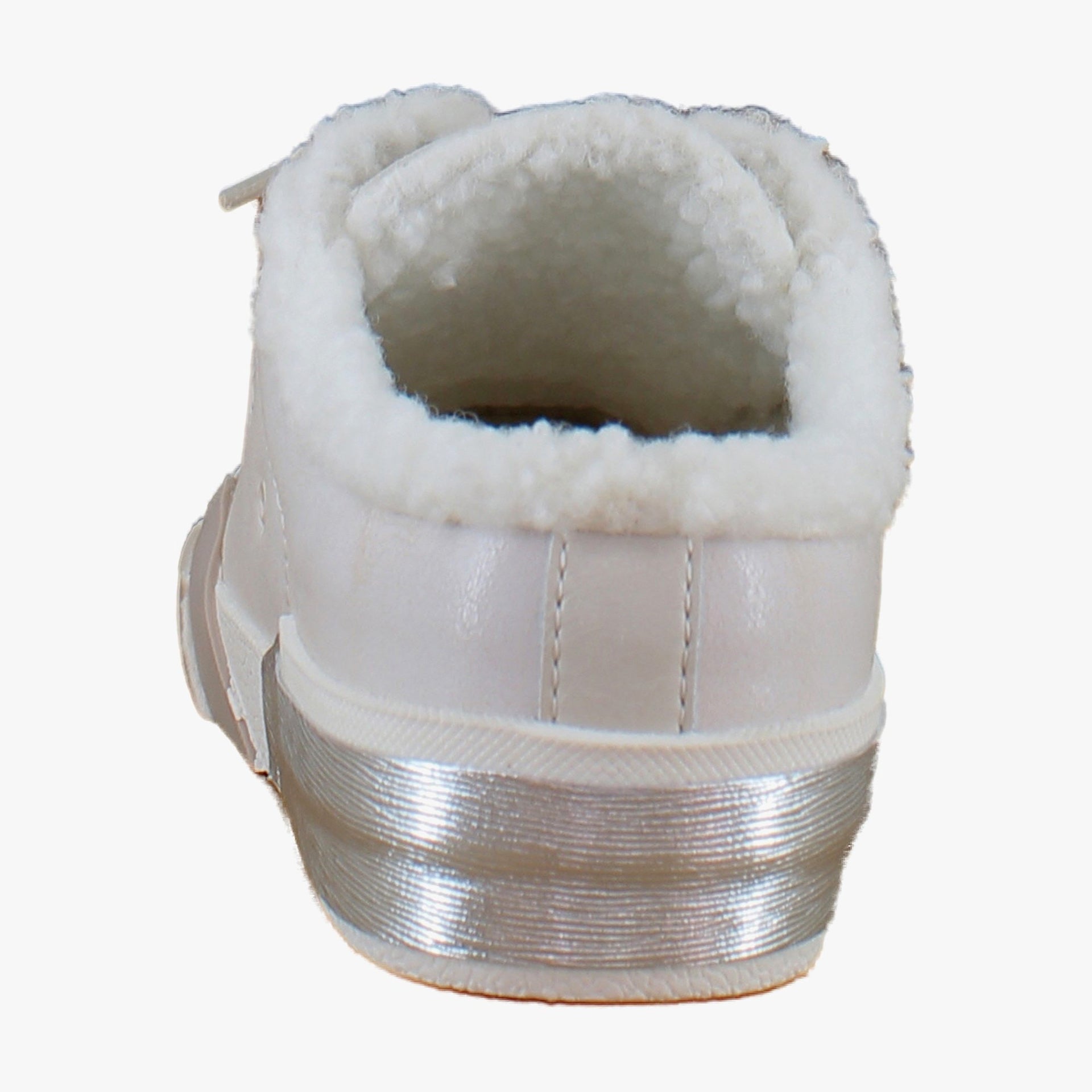 Off White Crackled Leather