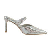 Silver Metallic Leather