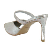 Silver Metallic Leather